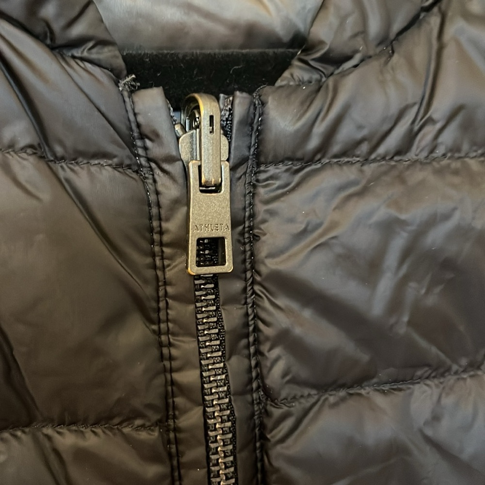 ATHLETA REVERSAWARM DOWN COAT - Reversible Black & Dark Grey - Picture 3 of 9
